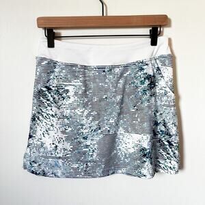 PGA Tour Skirt Womens Small White Blue Pockets